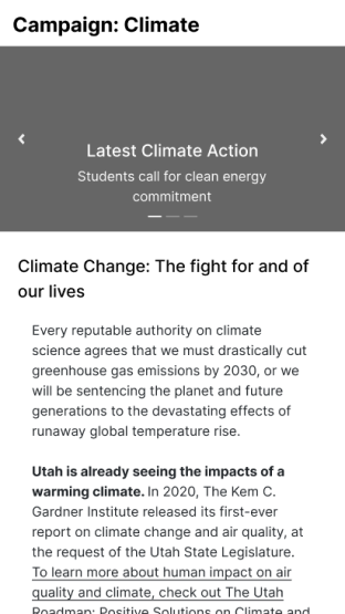 Climate campaign